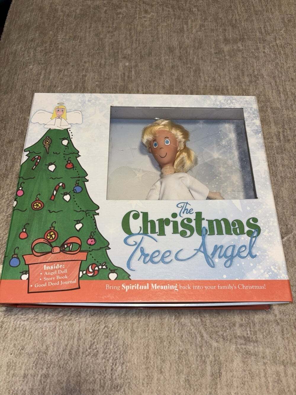 New The Christmas Tree Angel Doll & Activity Book Boxed Set Christian